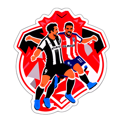 Flamengo and Atlético Mineiro Passion Sticker