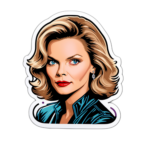 Adesivo vintage di Michelle Pfeiffer