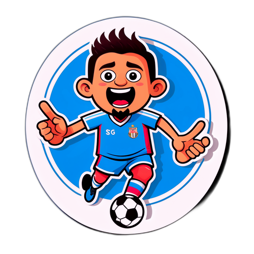 Venskabsfyldt fodboldspiller