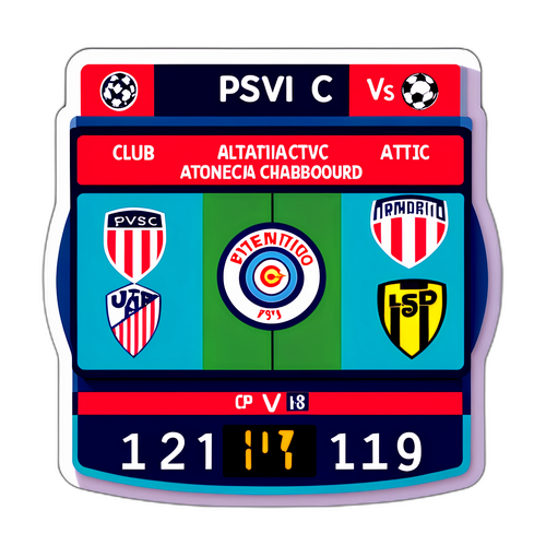 מדבקת PSV נגד אתלטיקו