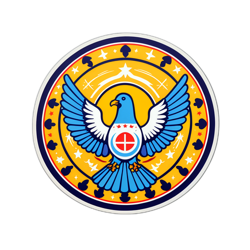 Sticker przedstawiający 'stan wojenny'