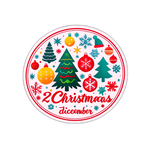 Sticker Festivo 25 Dicembre