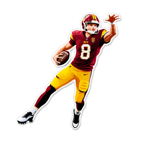 Unleash the Magic of Bo Nix: Epic Football Moments Captured in a Stunning Sticker!