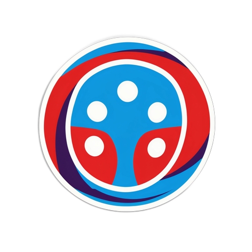 Візуалізація Бундесліги у формі кольорового кола з м'ячем всередині