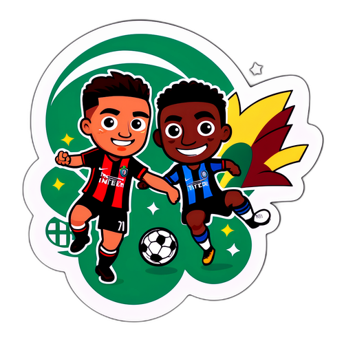 Isang Kakaibang Disenyo ng Sticker ng Inter Milan vs Fluminense