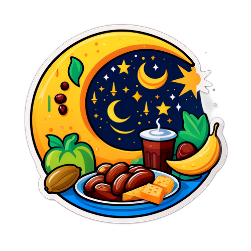 Bulan Sabit Meriah untuk Ramadan