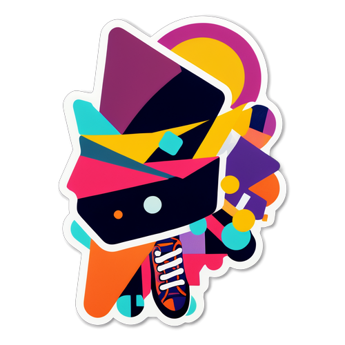 Abstracte Kunst Sticker