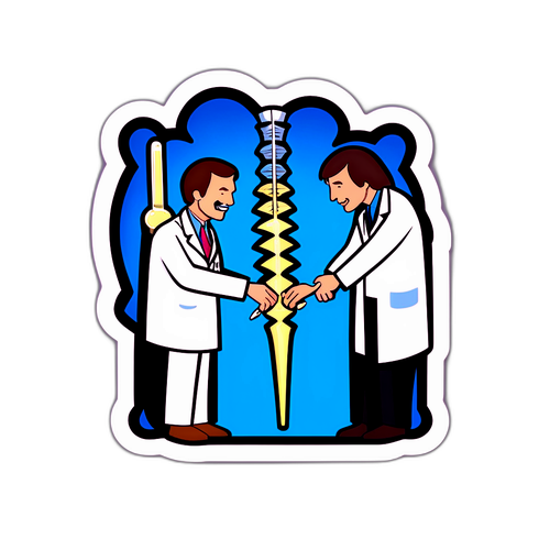 Amusing Doctors Performing a Spinal Tap