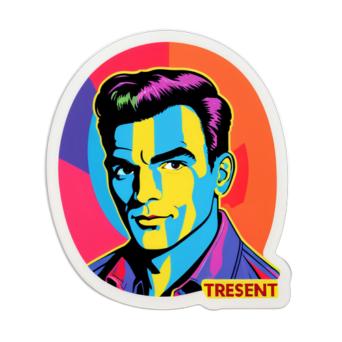 Moderní pop-art styl s motivem muže
