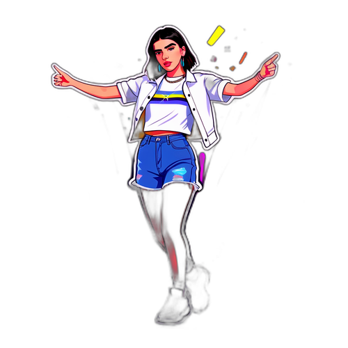 Dua Lipa modern stílusban
