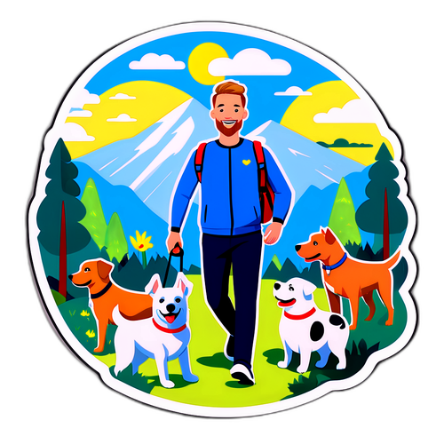 Hundtränare Fredrik Steen i aktion