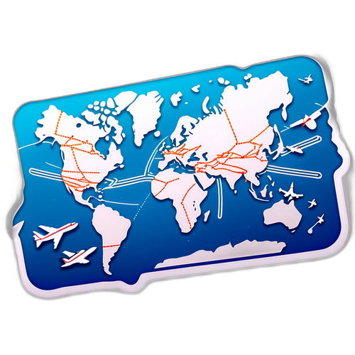 Flyverute Sticker med Animations Effekt