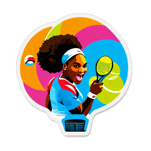 Bold sticker med Serena Williams