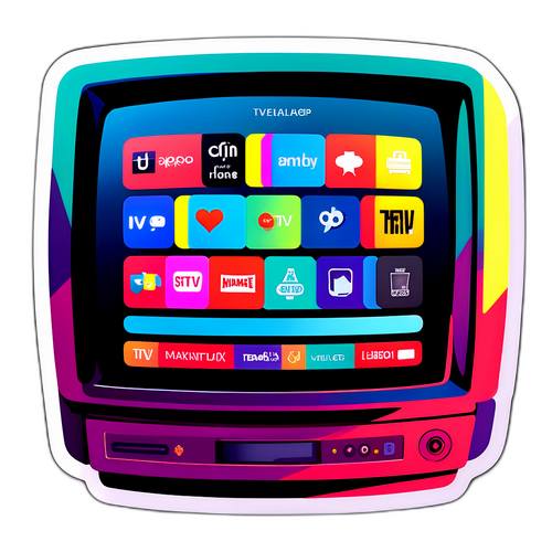 Televizor Modern cu Aplicații TV Online