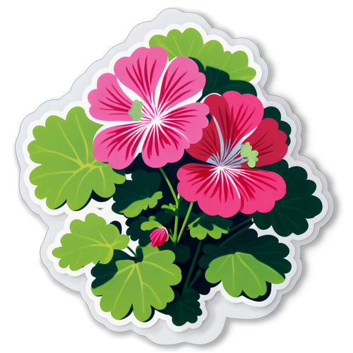 Trots op Amsterdam - Geranium Sticker