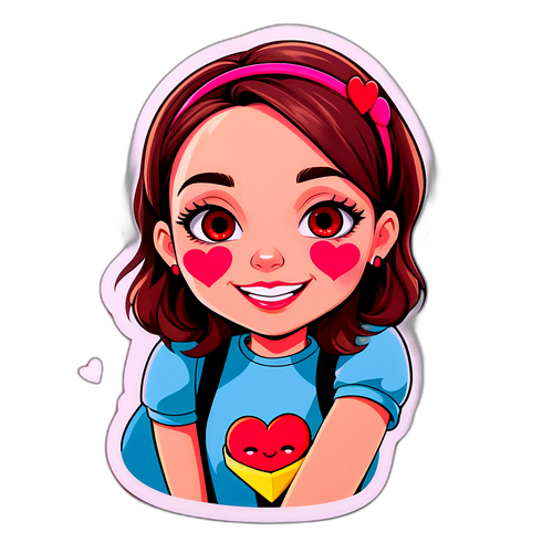 Leuke sticker van Sien met een grappige quote over liefde