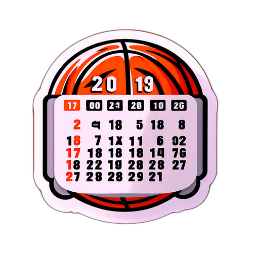 Fever Schedule Basketball Calendar Sticker