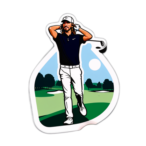 Tommy Fleetwood Golf Illustration
