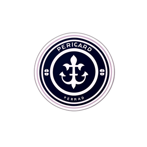 Elegancka naklejka z logo Perricard