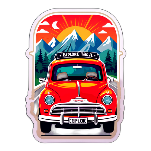 A Creativity-Inspiring Sticker: Explore the USA