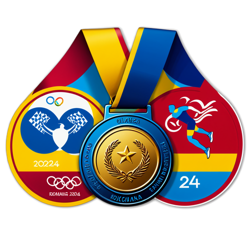 Emoția Aurului: Medalia Olimpică Personalizată pentru 2024 care Simbolizează Ambiția Sportivilor Români!