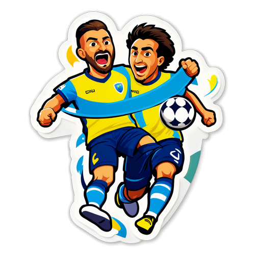 Rizespor ve Ankaragücü Maçının Eğlenceli Anlarını Yansıtan Renkli Sticker