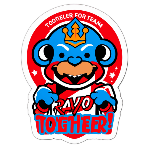 Sticker Rayo Vallecano - Împreună pentru echipă!