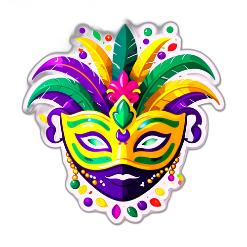 Mardi Gras Celebration Sticker 2026