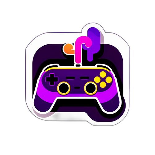 Яскравий ігривий логотип Twitch з елементами геймінгу