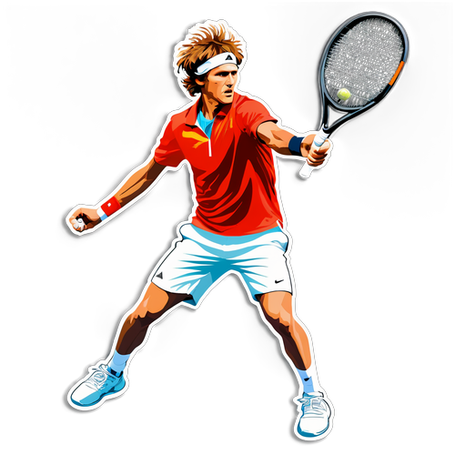 Alexander Zverev Tennis Sticker