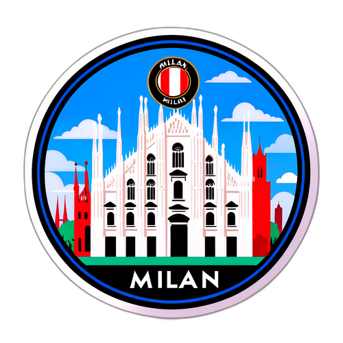 Autocolant cu peisaje celebre din Milano