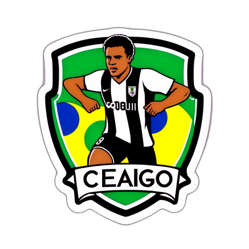 Etiqueta que celebra el partido entre Botafogo y Ceará