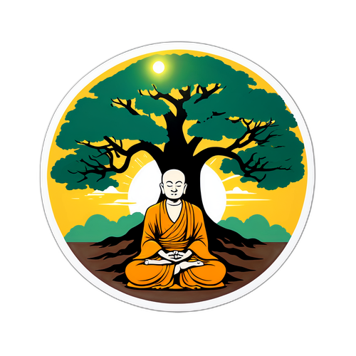 สติ๊กเกอร์วันศักดิ์สิทธิ์ของพุทธศาสนา