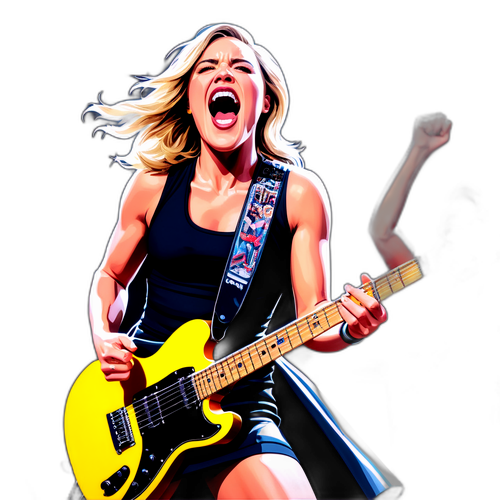 En dynamisk handlingsscene med Lainey Wilson på scenen