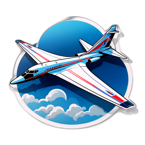 Наклейка TU-160 у стилі реалістичного живопису