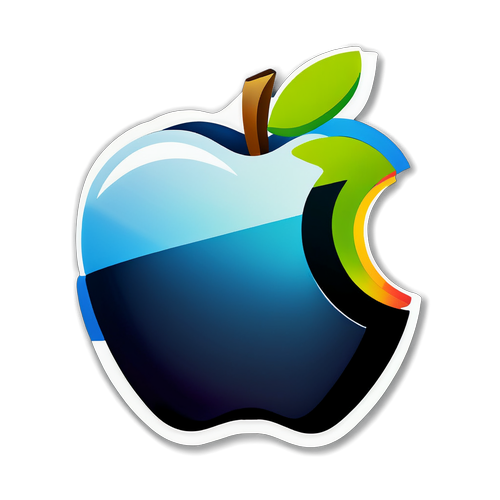 Apple-Themed Technology Event Sticker