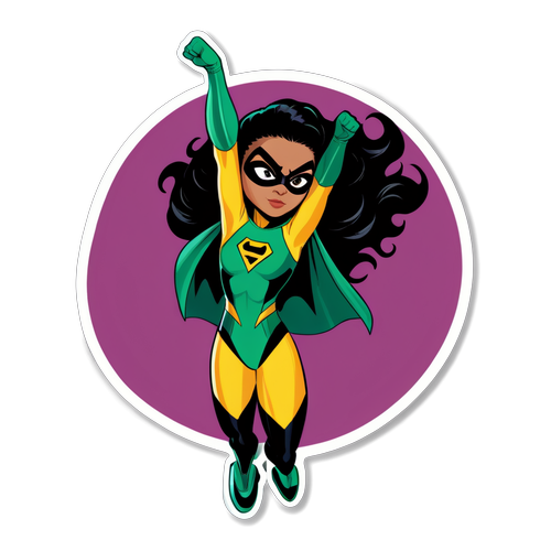 Stiker Jade Cargill sebagai Superhero