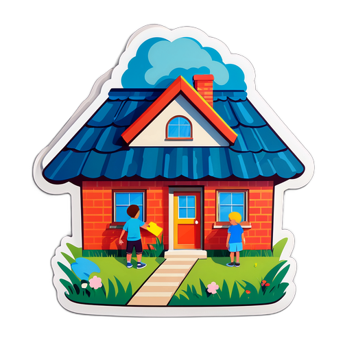 Konut Projesi Temalı Sticker