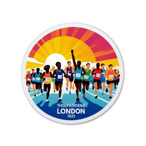Inspiring Marathon Sticker London 2025