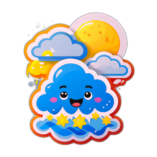 Sticker Dự Báo Thời Tiết Ngộ Nghĩnh