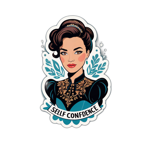 Stijlvolle sticker van Véronique De Kock