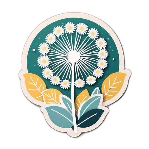 春の癒しのタンポポデザイン