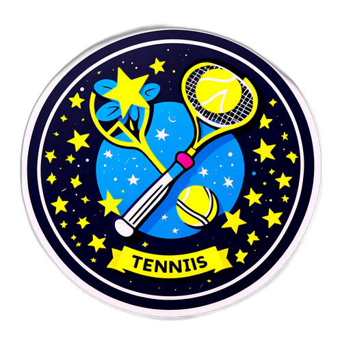 Tennis Sticker met Sterren