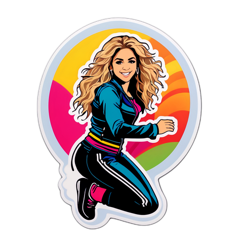 Sticker icónico de Shakira en Córdoba