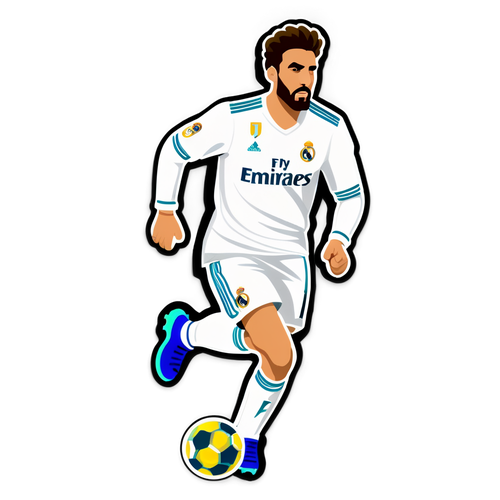 Storslået Nummer 7: Oplev Real Madrids Legende I Dynamiske Bevægelser!