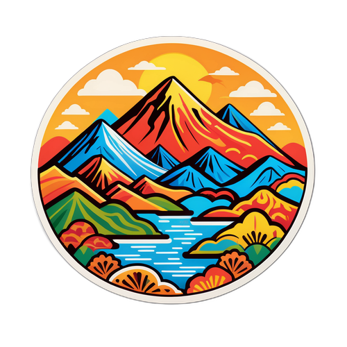 Sticker inspiré par la culture afghane