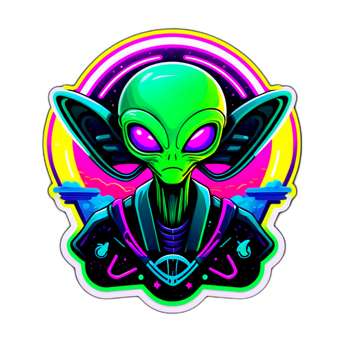 Neon Alien from Area 51