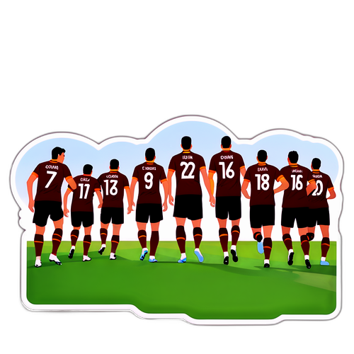 Đội hình AS Roma dưới hoàng hôn