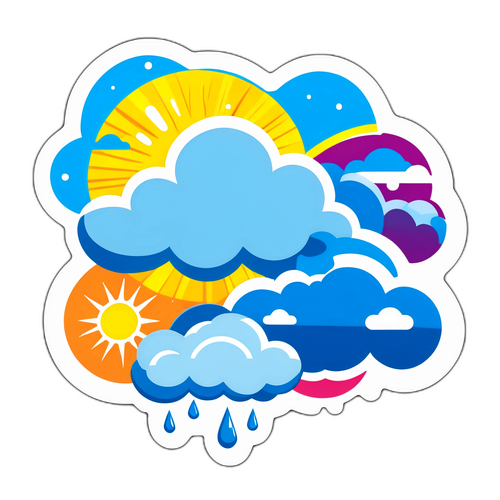 สติกเกอร์สภาพอากาศวันนี้