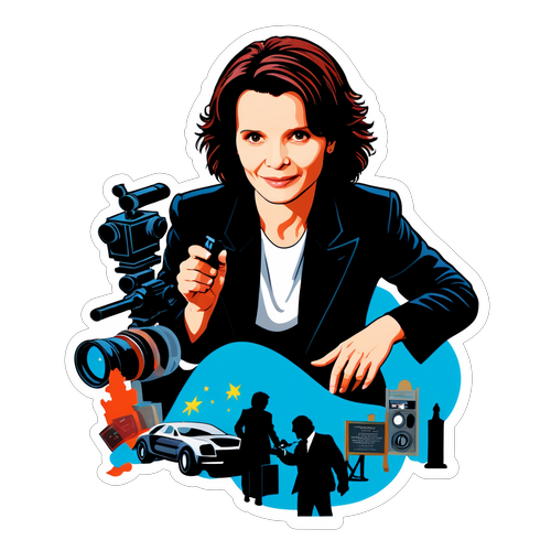 Juliette Binoche in Dramatic Cinema Scene
